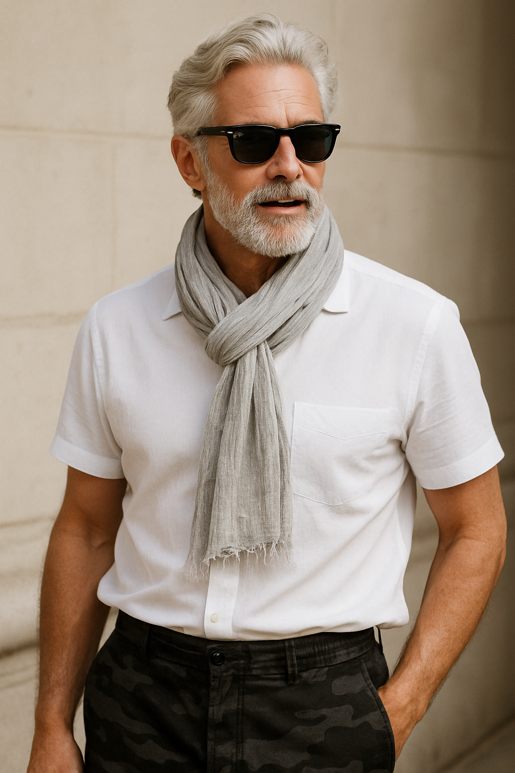 Summer Scarves - Linen - Raw Cotton