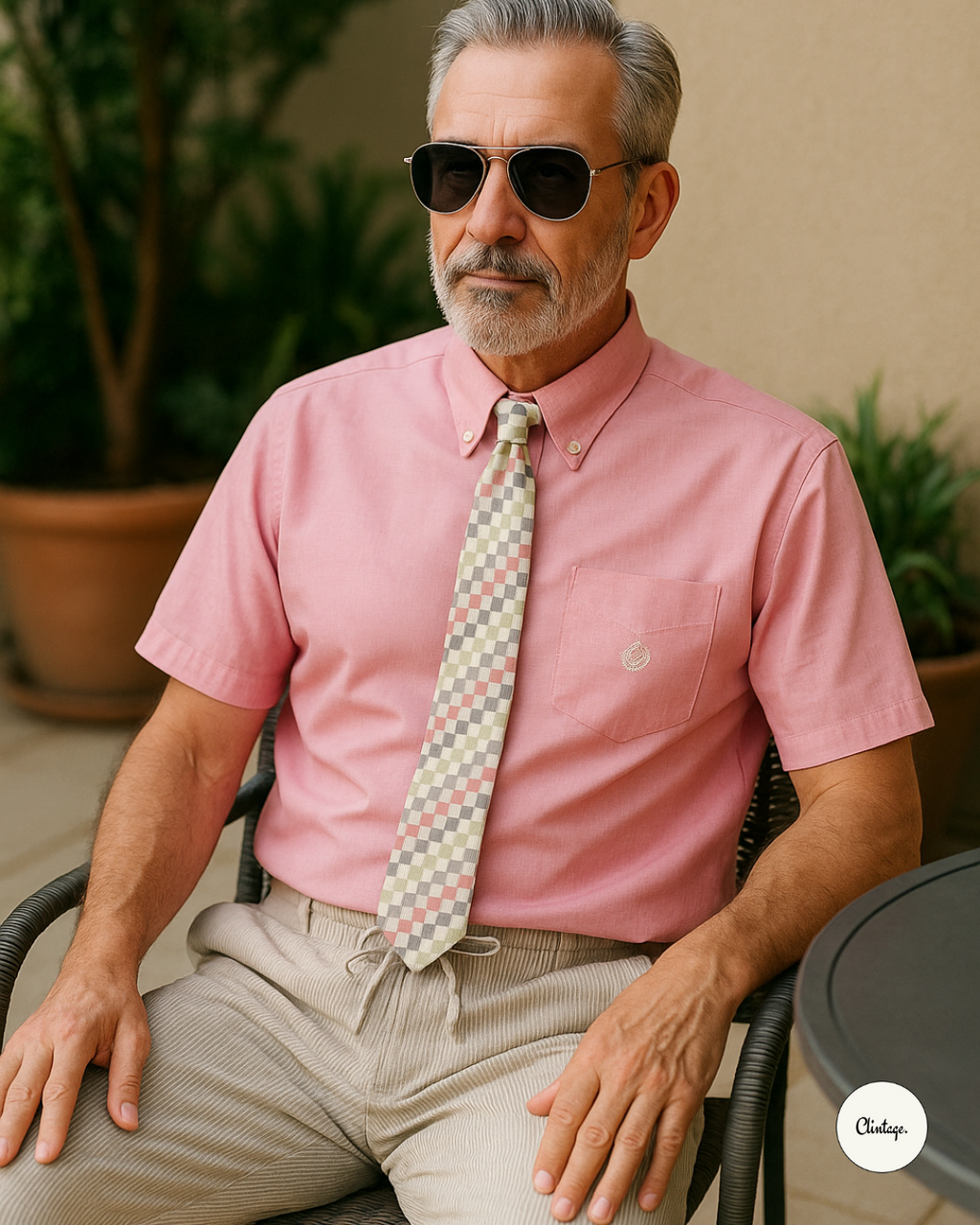 CHAPS Rosato Pink Shirt - Early 90s - Size L