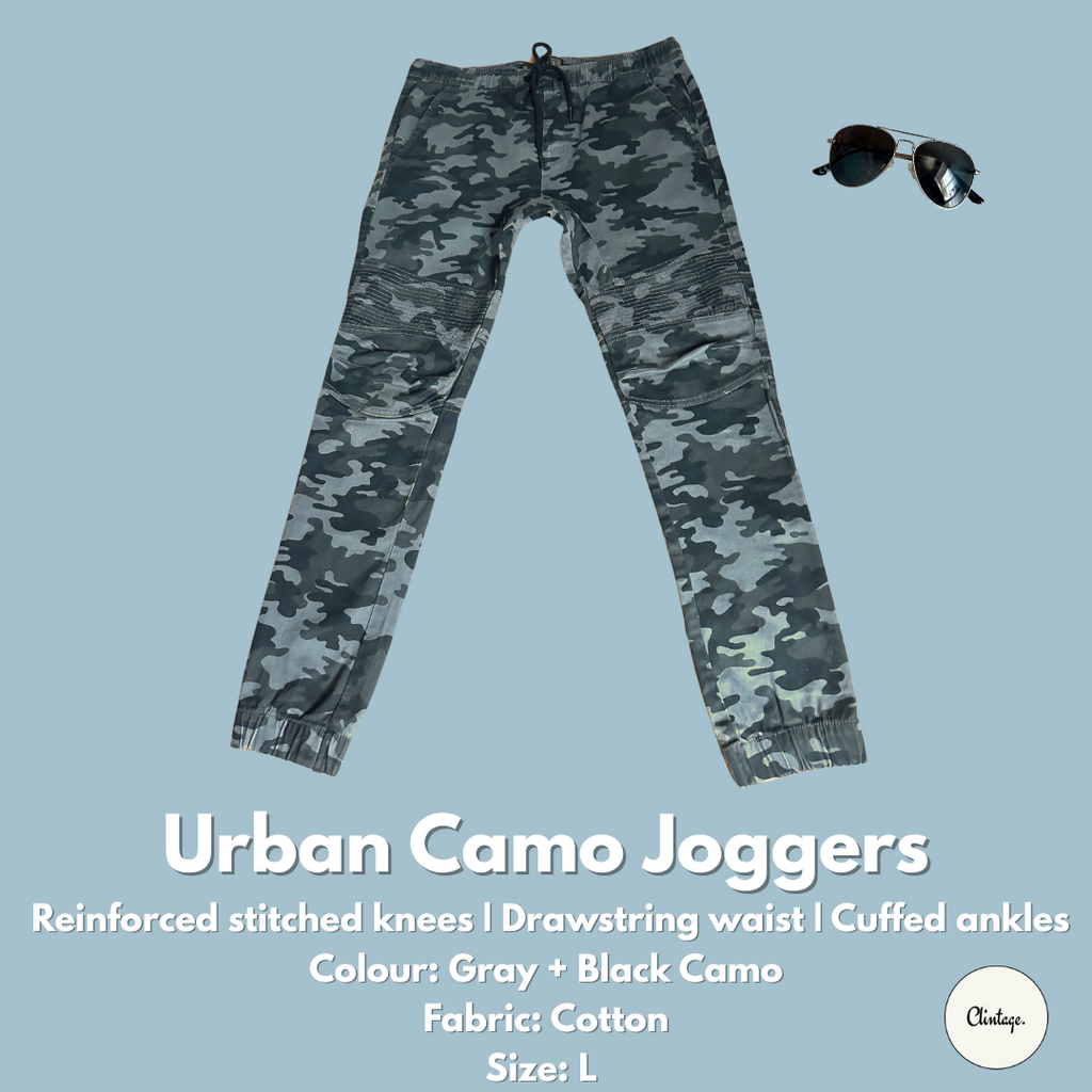 Urban Camo Joggers - Size L