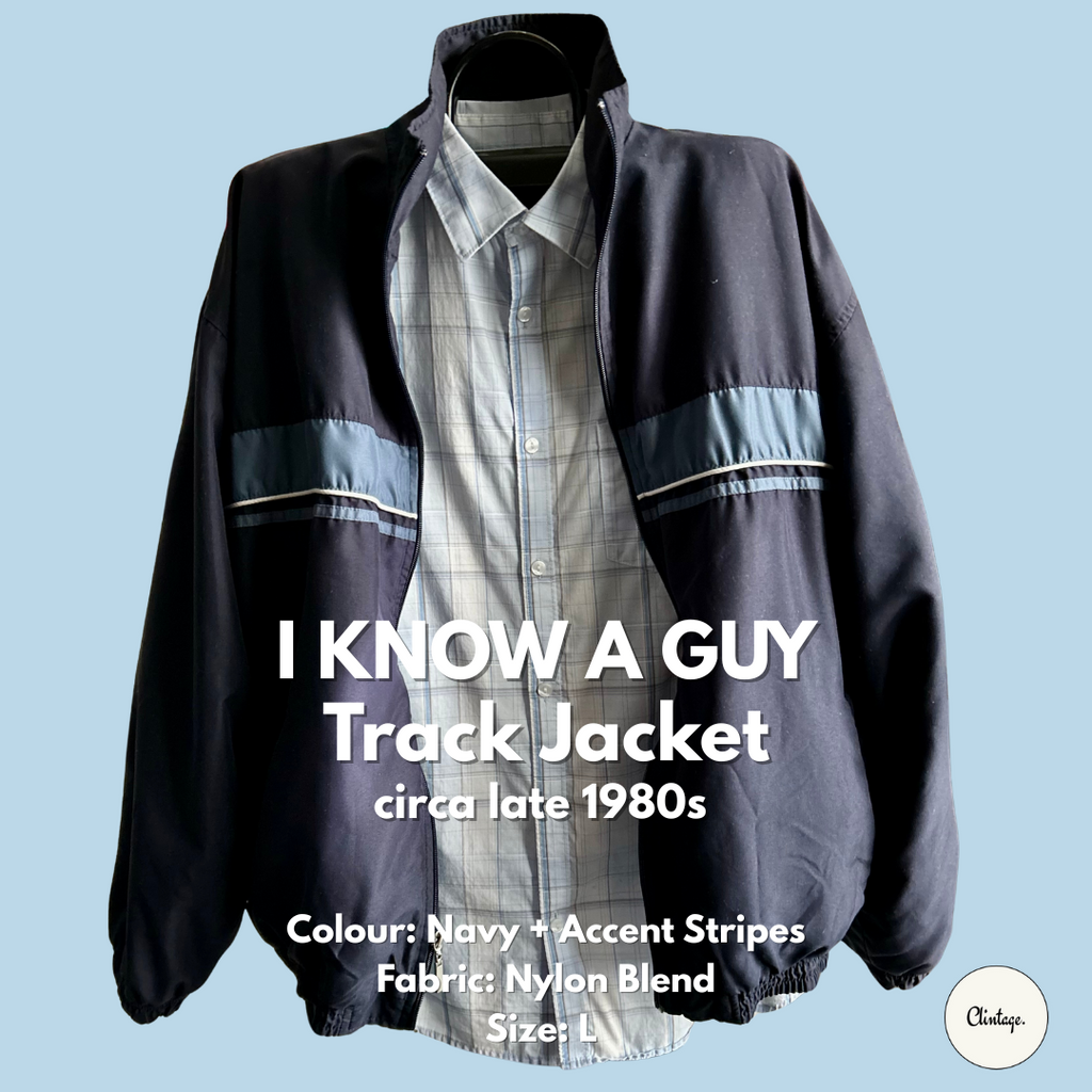 "I Know a Guy" Vintage Track Jacket - Size L