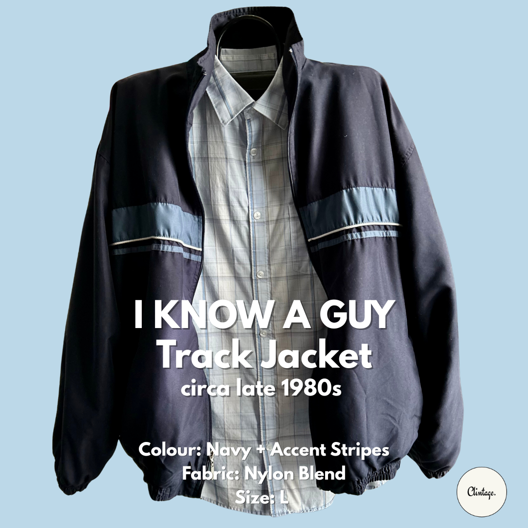 "I Know a Guy" Vintage Track Jacket - Size L