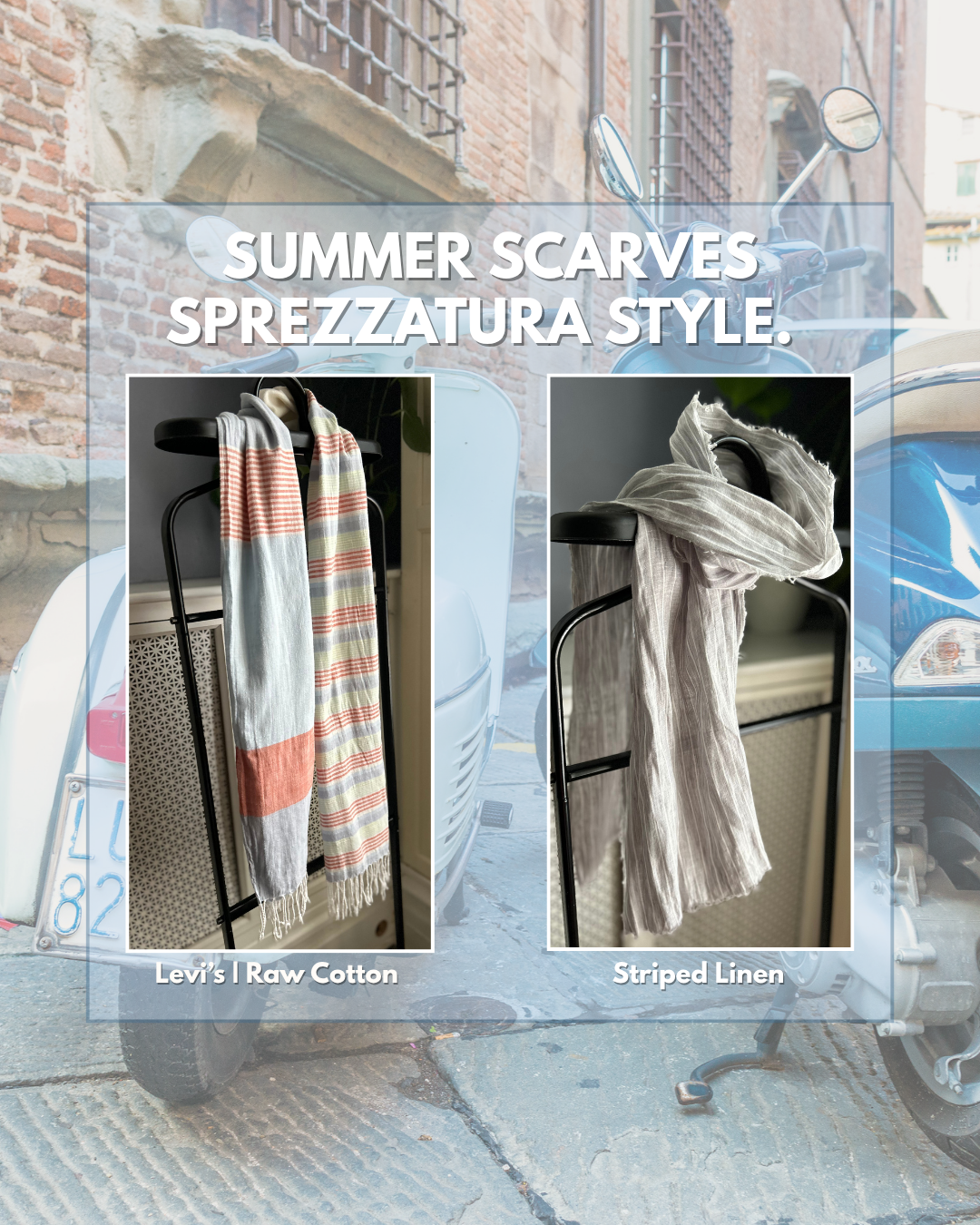 Summer Scarves - Linen - Raw Cotton