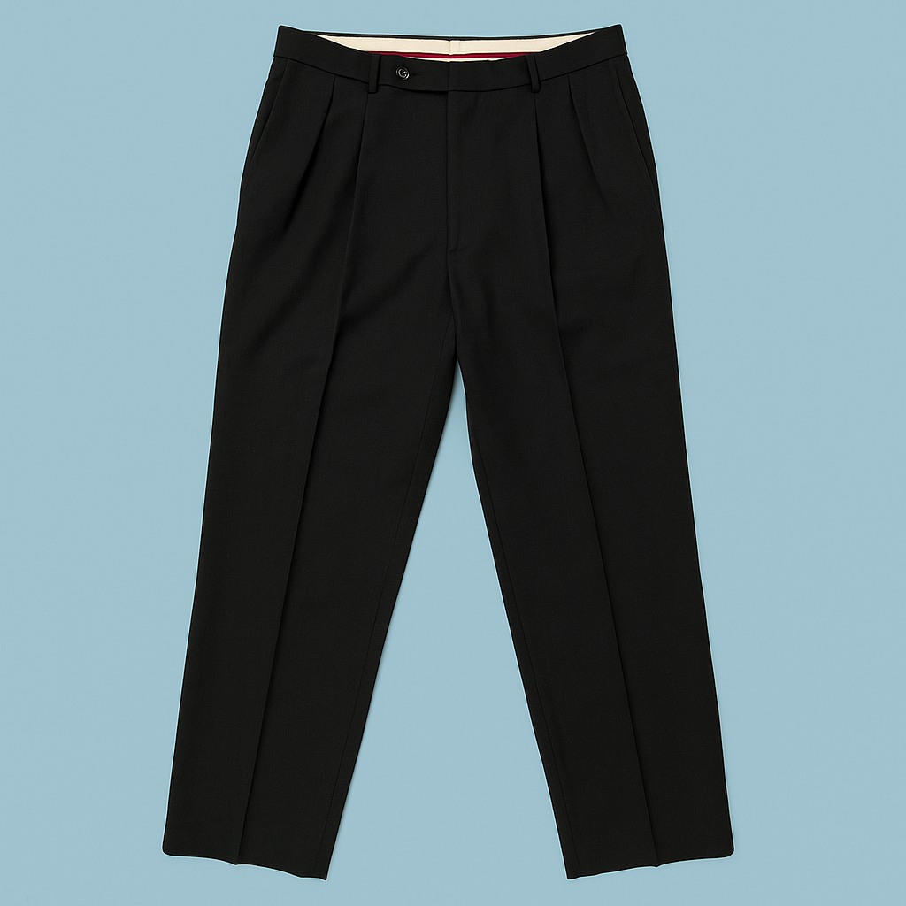 Cricketeer Black Trousers - Nonno Style - Made in Canada - Size 34x34