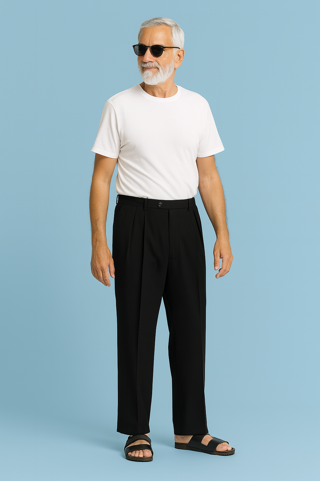 Cricketeer Black Trousers - Nonno Style - Made in Canada - Size 34x34